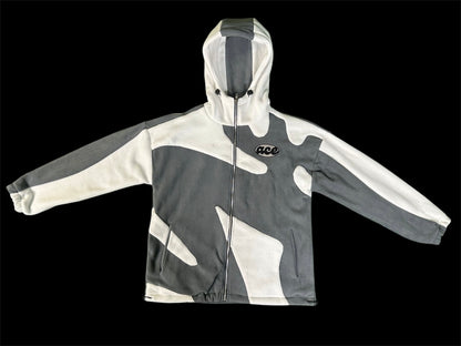 Pre Order Wave Fleece White/Grey